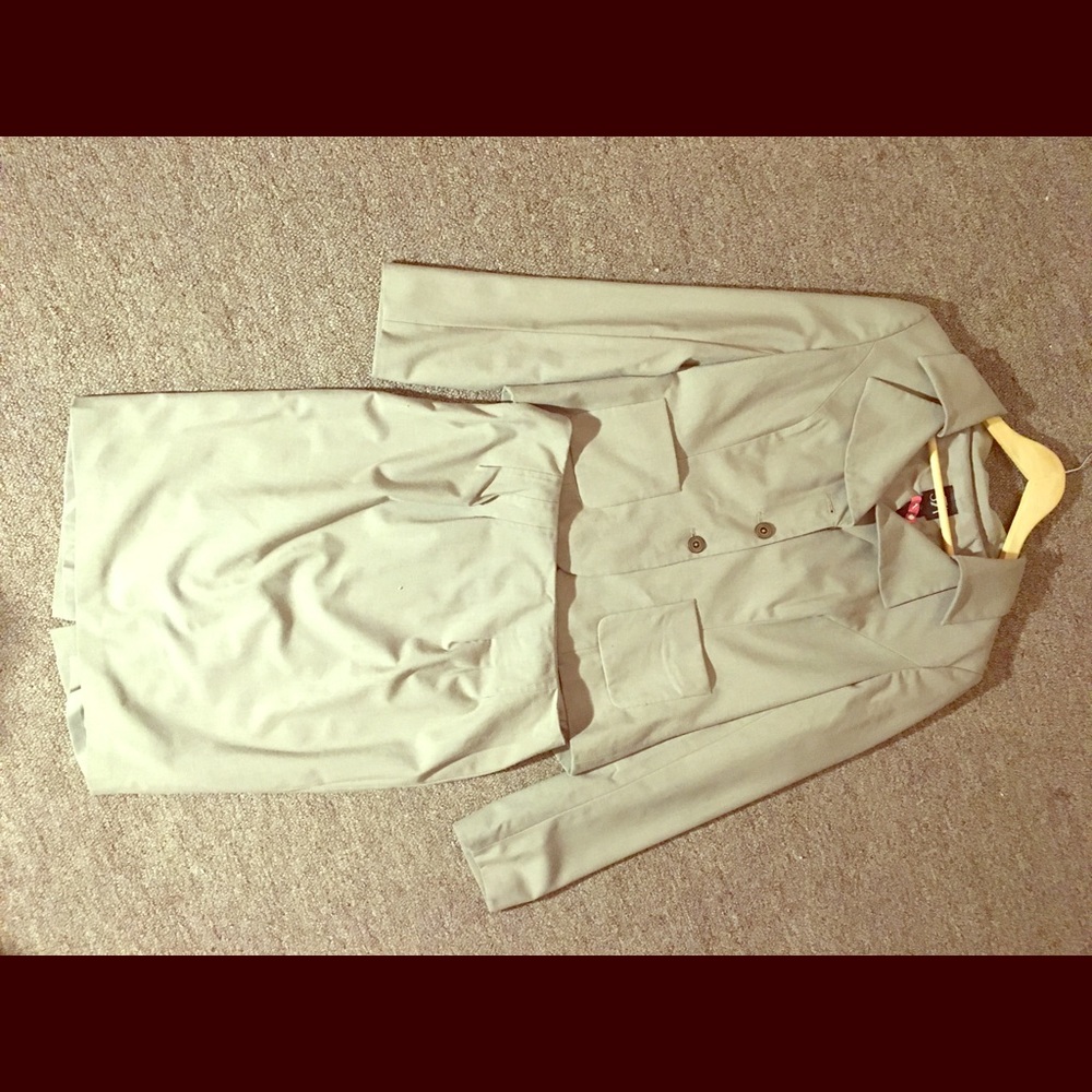 Beige Skirt Suit